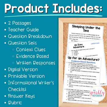 Paired Passages Activity: Informational Writing 6th & 7th Grade Adventure - Image 2