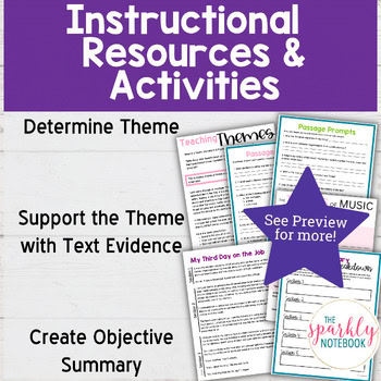 6.RL.2: Central Idea, Theme, & Objective Summary - 6th Grade CCSS - Image 3