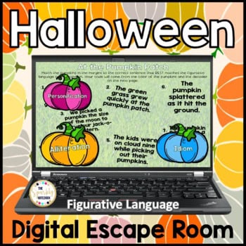 Halloween Digital Escape Room - Figurative Language