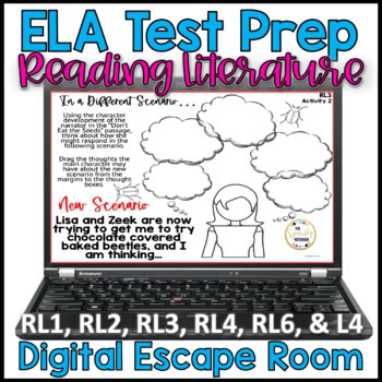 ELA Test Prep Digital Escape Room