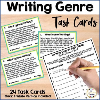 Writing Genre Task Cards