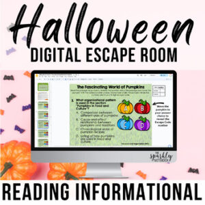 Halloween Digital Escape Room - Reading Informational