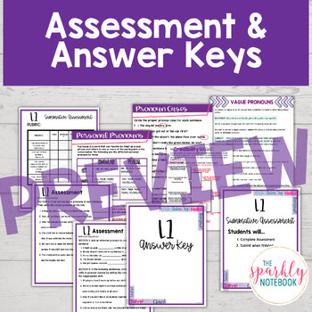 6.L.1: 6th Grade Grammar - Pronoun Worksheets Proper and Intensive Pronouns - Image 4