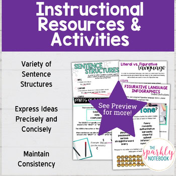 6.L.3: 6th Grade Grammar - Sentence Structures, Express Ideas & Maintain Tone - Image 3
