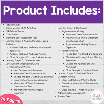 6.W.4: Development, Organization, & Style of Writing for Audience 6th Grade CCSS - Image 2