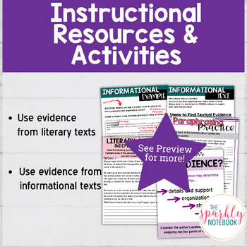 6.W.9: Draw Evidence from Literary & Informational Texts | 6th Grade CCSS - Image 3