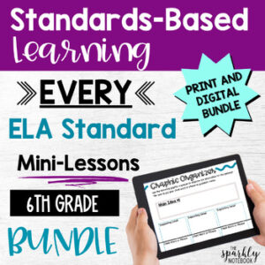 6th Grade BUNDLE: Reading, Writing, Language, Speaking & Listening Activities