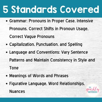 6th Grade Language BUNDLE: All 6L standards - Image 3