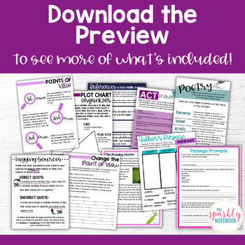 6th Grade BUNDLE: Reading Information & Literature CCSS Assessments & Activities - Image 4