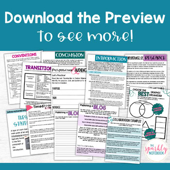 6th Grade Writing BUNDLE: Argumentative, Informational, and Narrative Writing - Image 4