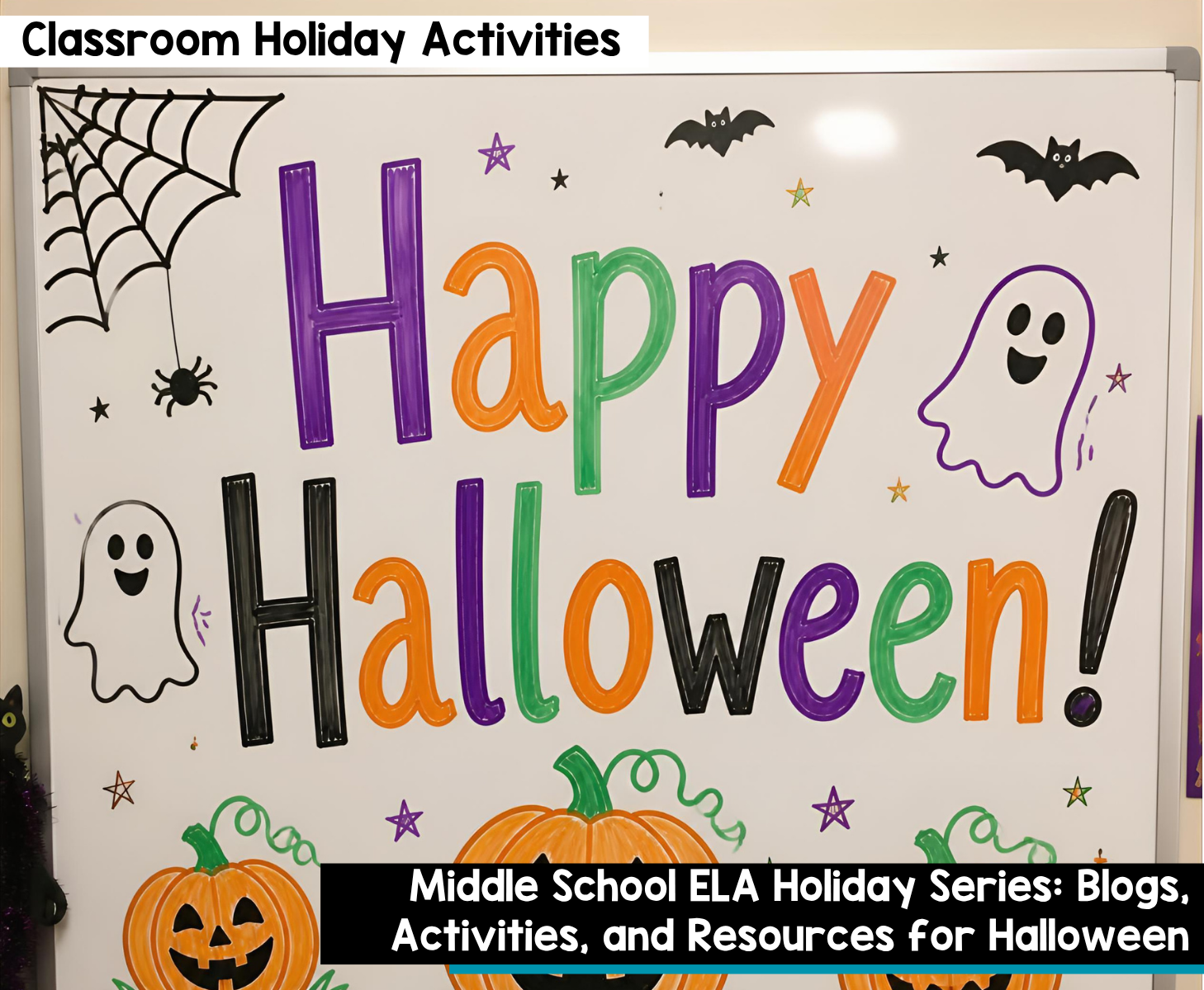 Middle School ELA Holiday Series Blogs, Activities, and Resources for Halloween