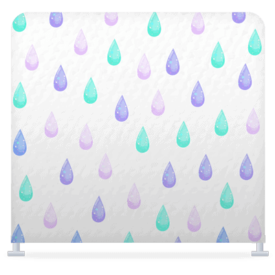 Purple Raindrop Photo Booth Backdrop