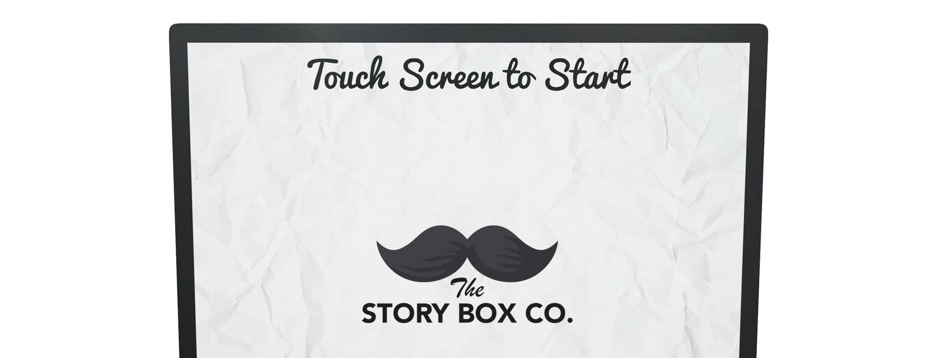 Instant photo booth with touchscreen monitor