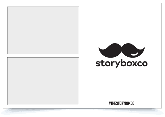 Vintage Photo Booth with Mustache Logo for The Story Box Co.