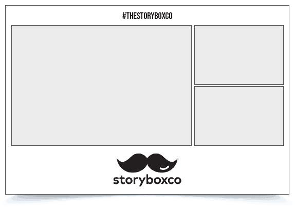 Vintage-style photo booth frame with mustache logo for event photos in Singapore.