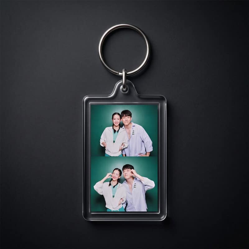 Rectangle Keychain Live Printing Booth
