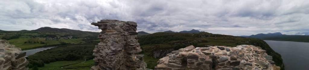Landscape view from top of castle.