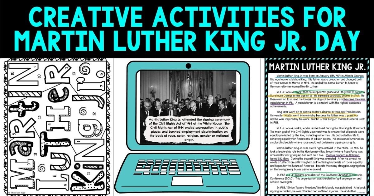 MLK Creative Activities blog cover