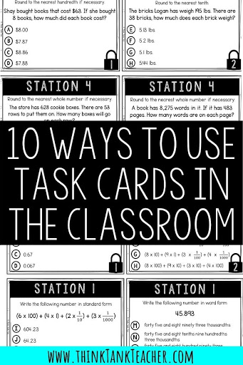 task cards in the classroom blog pic