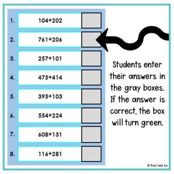 3 Digit Addition WITHOUT Regrouping | Math Mystery Picture Reveal | Joke - Image 2