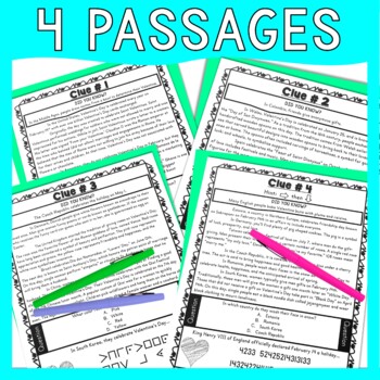 Valentine's Day Around the World ESCAPE ROOM Activity - February 14 - Image 4
