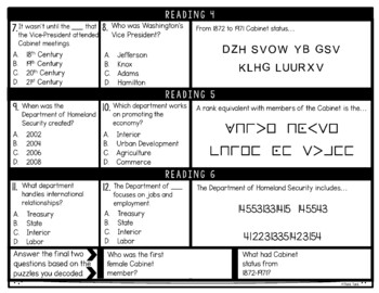 President's Cabinet Reading and Puzzle Escape Room - Executive Branch - Image 3