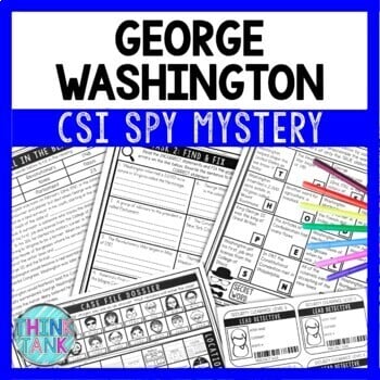 George Washington Reading Comprehension CSI Mystery - Close Reading