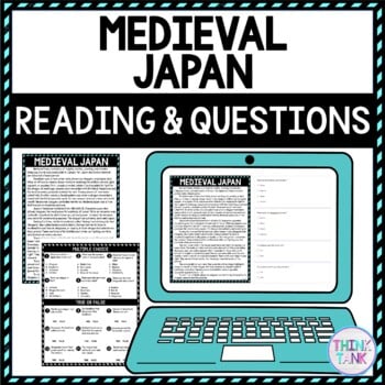 Medieval Japan DIGITAL Reading Passage & Questions Self Grading