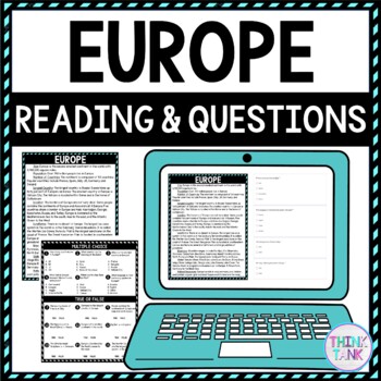 Europe DIGITAL Reading Passage & Questions Self Grading