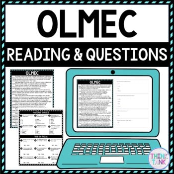 Olmec DIGITAL Reading Passage & Questions Self Grading