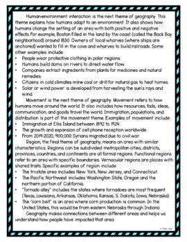 5 Themes of Geography DIGITAL Reading Passage & Questions Self Grading - Image 3
