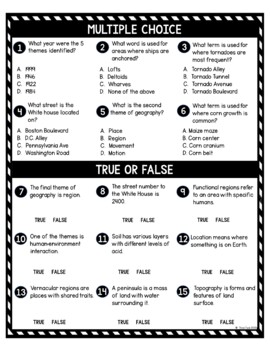 5 Themes of Geography DIGITAL Reading Passage & Questions Self Grading - Image 4