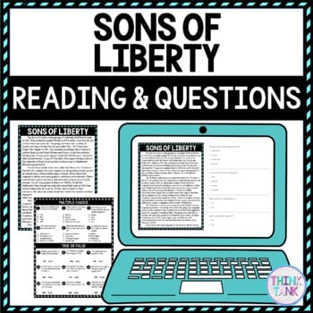 Sons of Liberty DIGITAL Reading Passage & Questions Self Grading