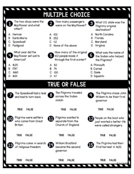 Plymouth Colony DIGITAL Reading Passage & Questions Self Grading - Image 4