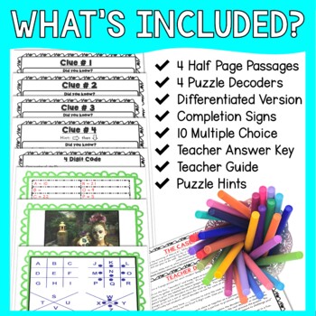 Halloween Escape Room - Reading Comprehension - October Activity - No Prep - Image 3