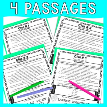 Thanksgiving ESCAPE ROOM - Holiday Traditions - Reading Comprehension - No Prep - Image 3