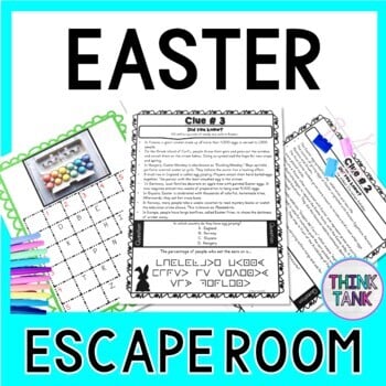 Easter ESCAPE ROOM - Reading Comprehension - Traditions Around the World