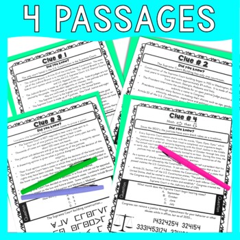 Supreme Court ESCAPE ROOM - Reading Comprehension - Branches of Government - Image 4