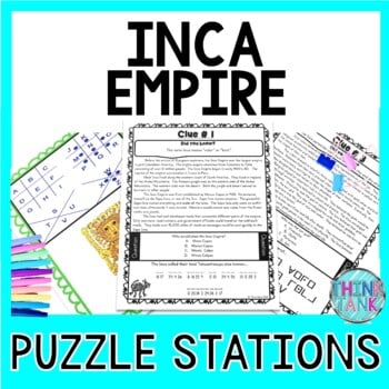 Inca Empire PUZZLE STATIONS: Inca Empire, Machu Picchu and Francisco Pizarro