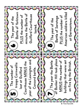 Revolutionary War Battles Scavenger Hunt - Task Cards - Reading Comprehension - Image 4