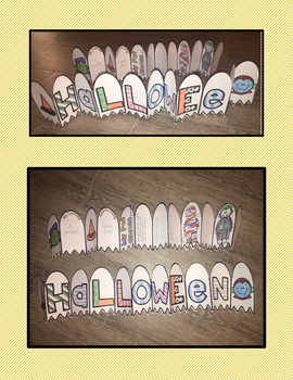 Halloween Accordion Book - Create your own! Choose from 26 Halloween templates! - Image 2