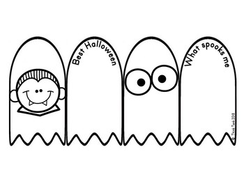 Halloween Accordion Book - Create your own! Choose from 26 Halloween templates! - Image 3