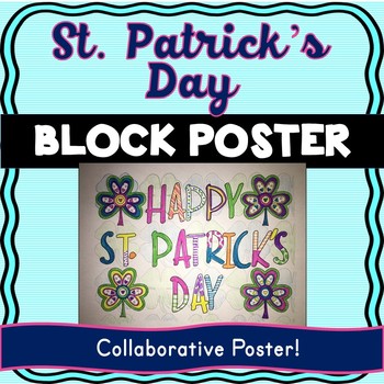 St. Patrick's Day Collaborative Poster! - Team Work Activity