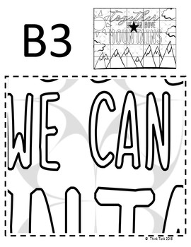 Growth Mindset Collaborative Poster - Back to School - Team Work -Move Mountains - Image 4