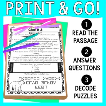 Glaciers Escape Room - Reading Comprehension - Earth Science - Image 2