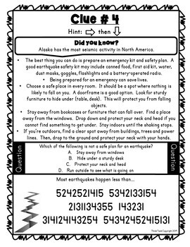 Earthquakes PUZZLE STATIONS - Reading Comprehension - Earth Science - Image 4