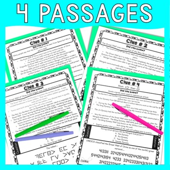 Great Wall of China ESCAPE ROOM - Reading Comprehension - Ancient China - Image 4
