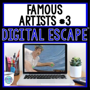 Famous Artists #3 DIGITAL ESCAPE ROOM for Google Drive® | Monet | Picasso