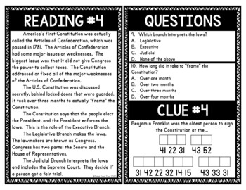 U.S. Constitution Escape Room Activity - Image 4