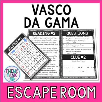 Vasco da Gama Escape Room Activity